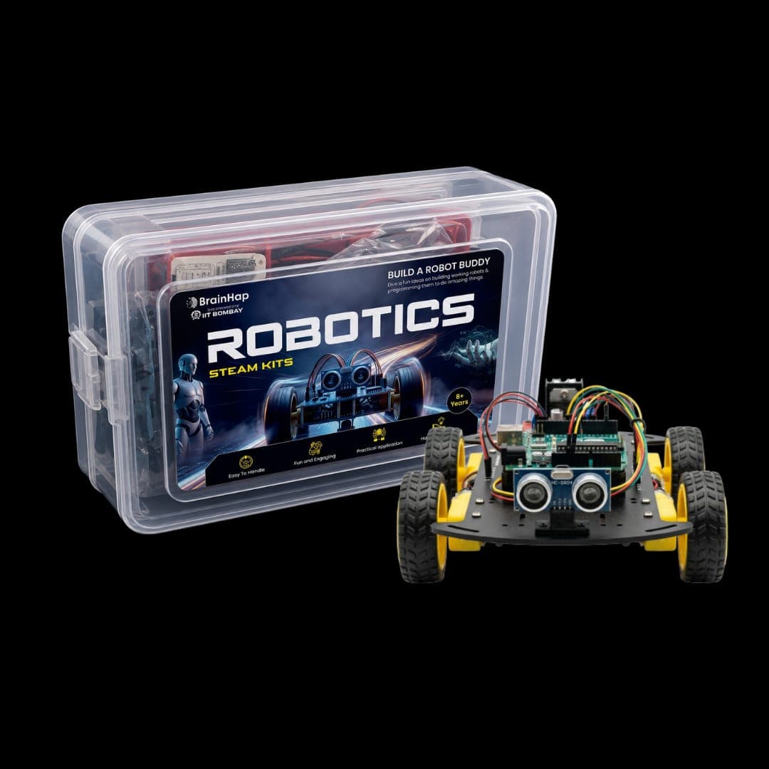 BrainHap Robotics STEAM Kit with programmable robot car