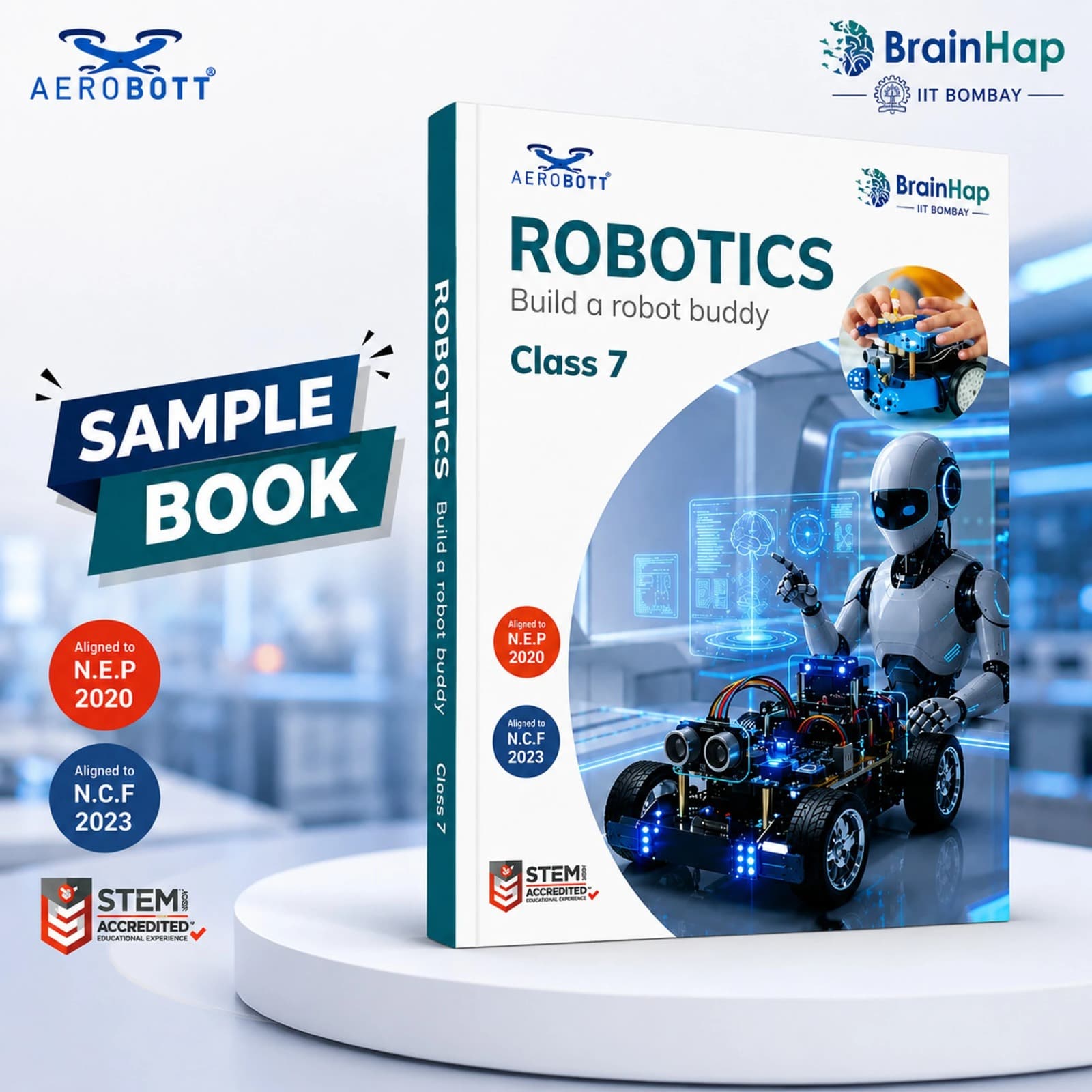 BrainHap Robotics Class 7 curriculum book