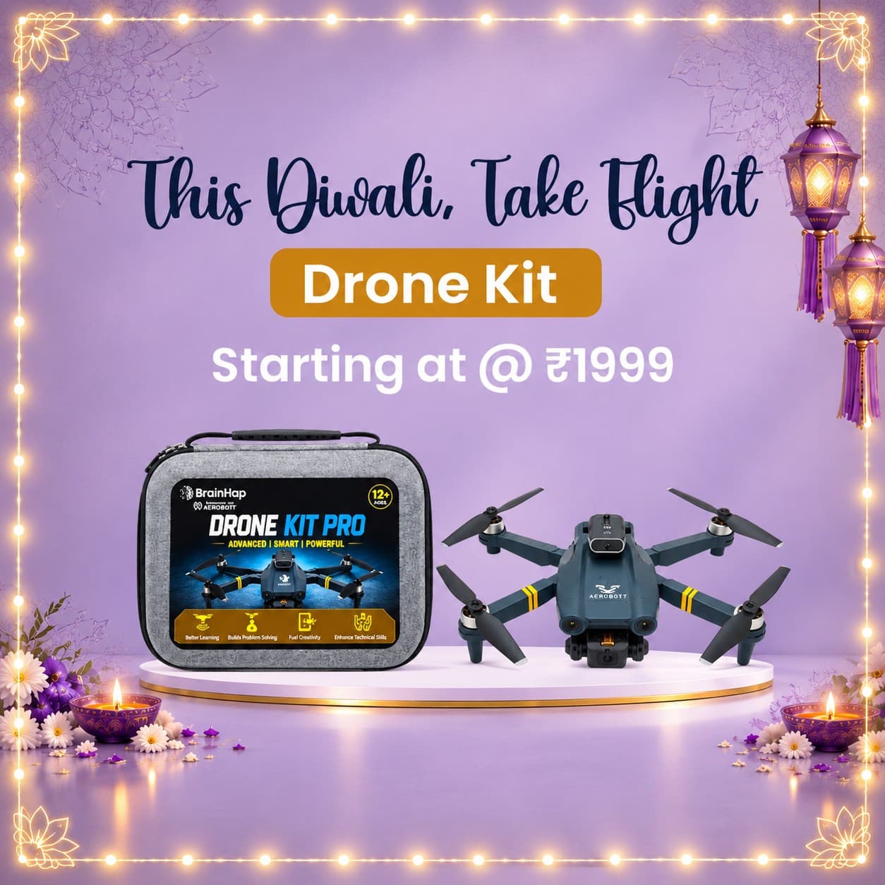 This Diwali, Take Flight - Drone Kit starting from ₹1999